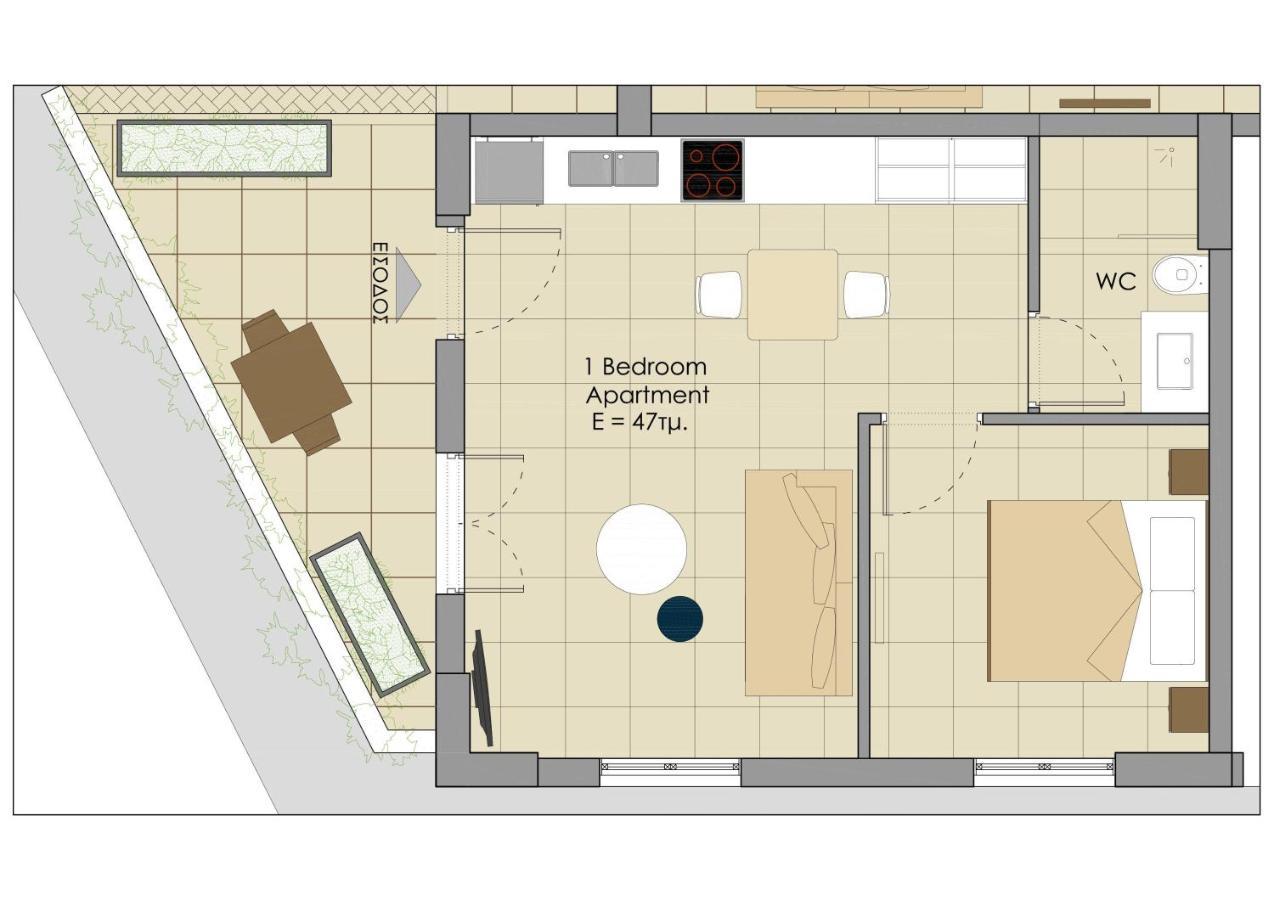 Sti Chora Apartments Lefkada City Bagian luar foto
